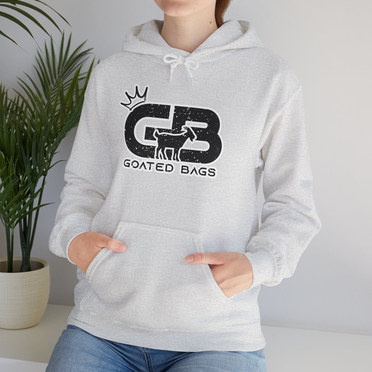 Goated Unisex Heavy Blend™ Hooded Sweatshirt (MANY COLORS) - Black Logo