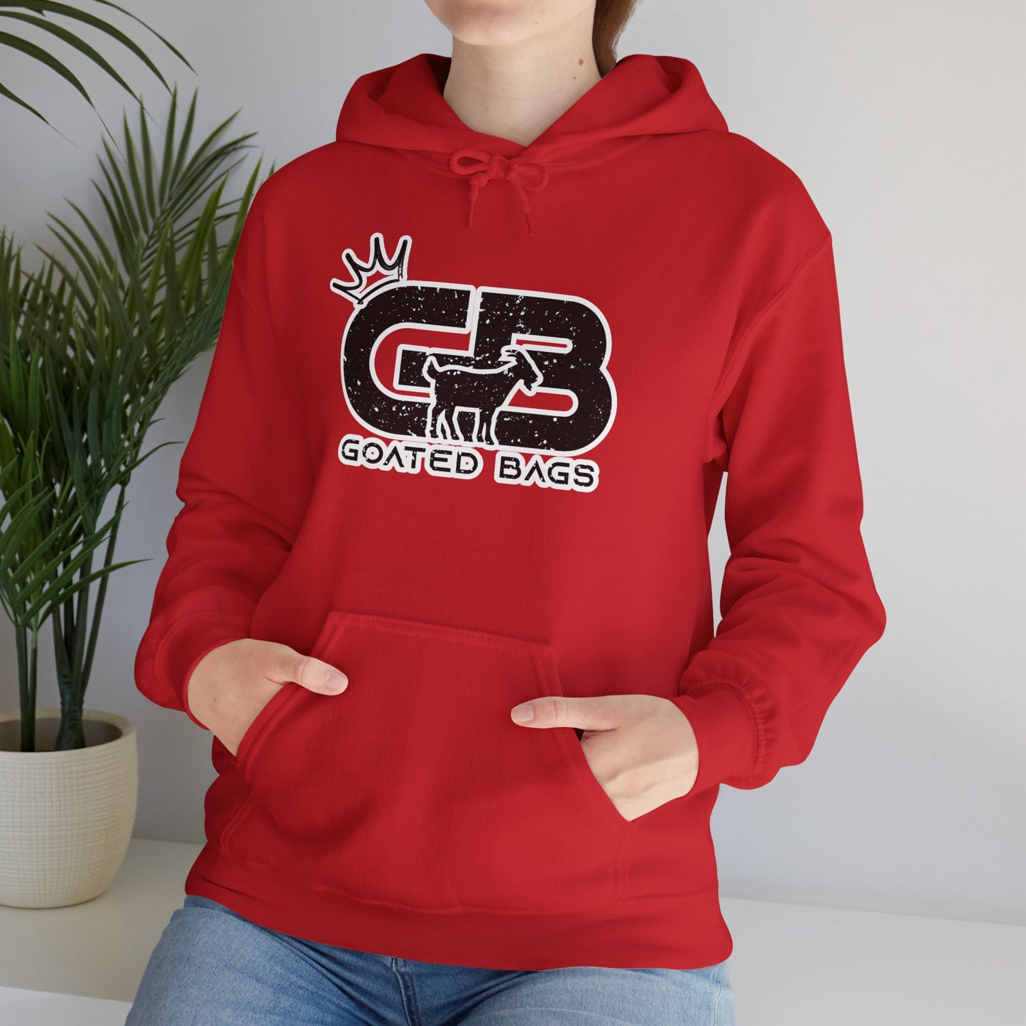 Goated Unisex Heavy Blend™ Hooded Sweatshirt (MANY COLORS) - Black Logo