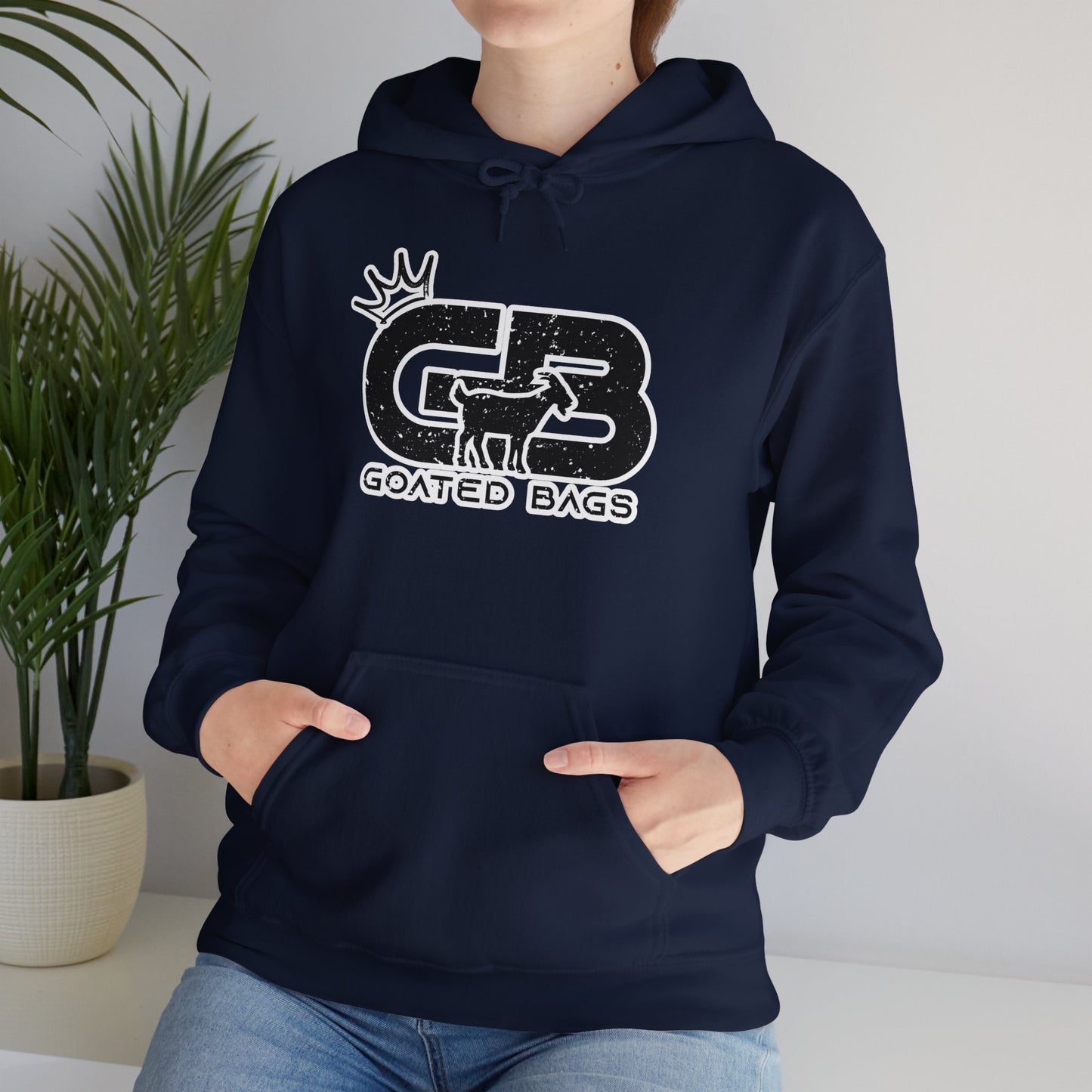 Goated Unisex Heavy Blend™ Hooded Sweatshirt (MANY COLORS) - Black Logo