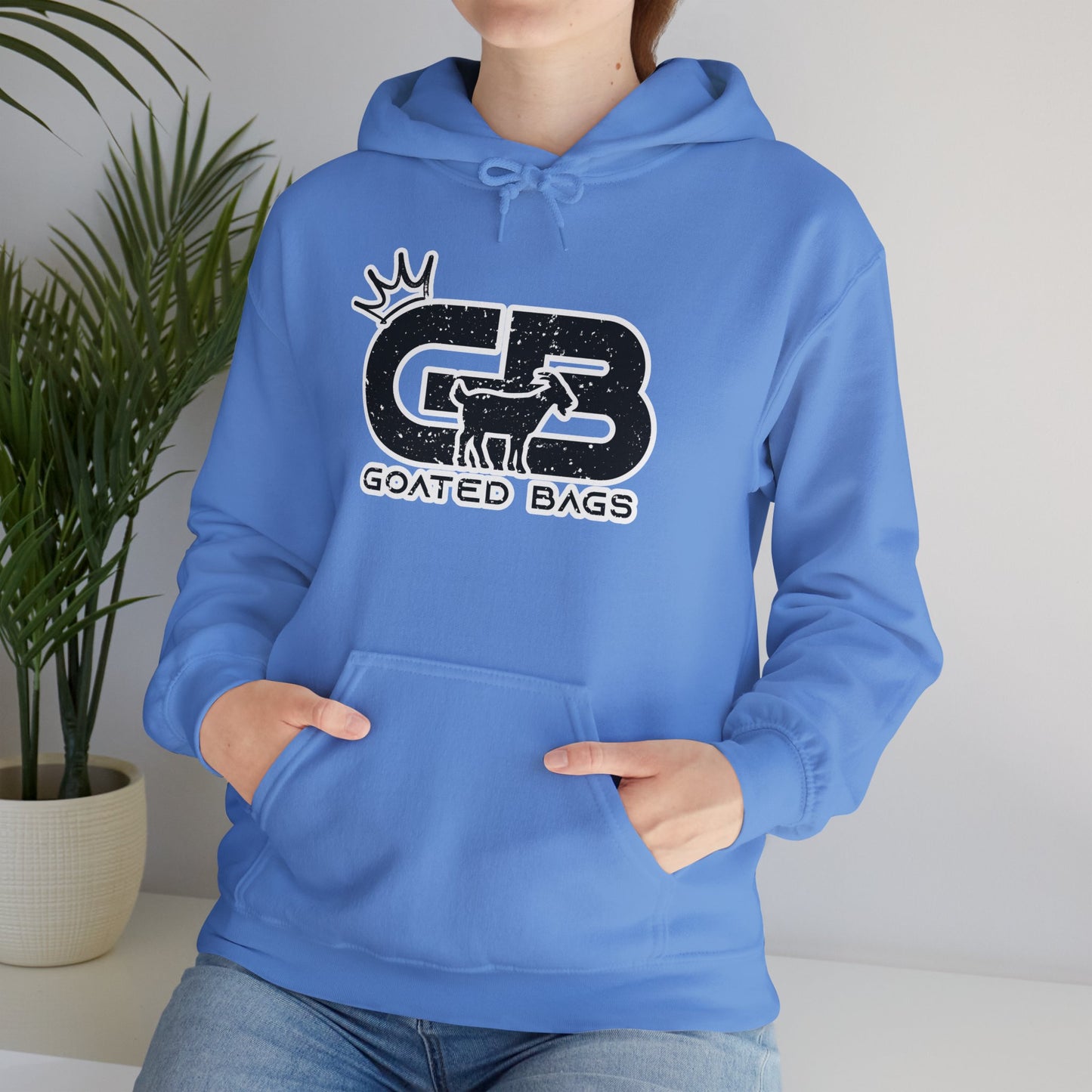 Goated Unisex Heavy Blend™ Hooded Sweatshirt (MANY COLORS) - Black Logo
