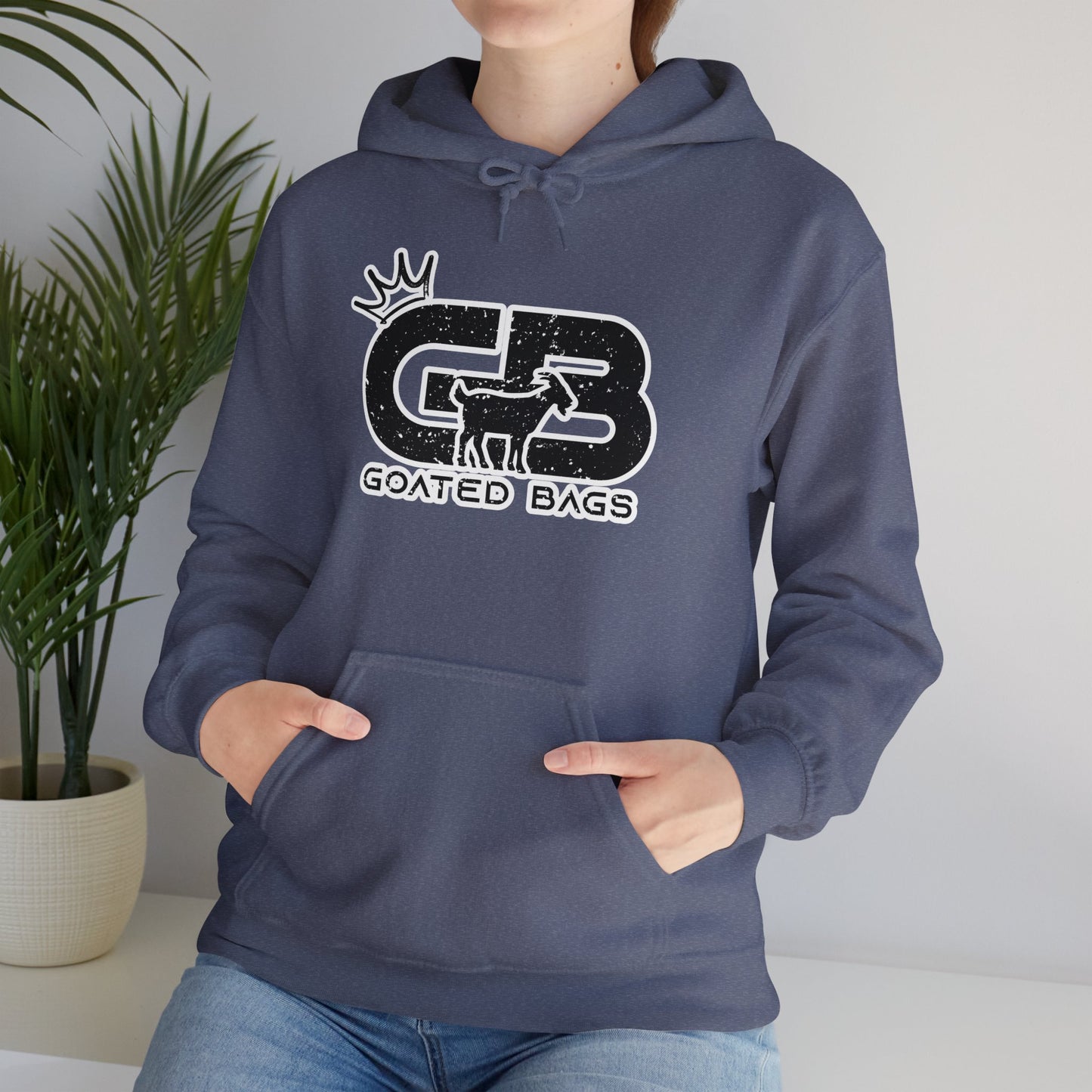 Goated Unisex Heavy Blend™ Hooded Sweatshirt (MANY COLORS) - Black Logo