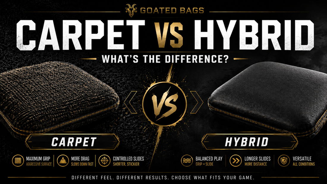 Carpet vs Hybrid Cornhole Bags: What’s the Difference?