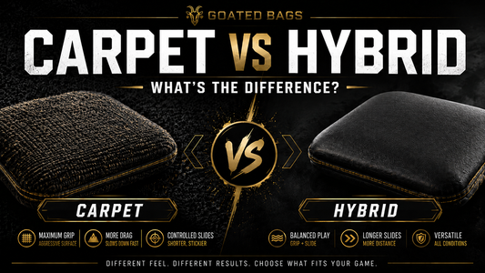 Carpet vs Hybrid Cornhole Bags: What’s the Difference?