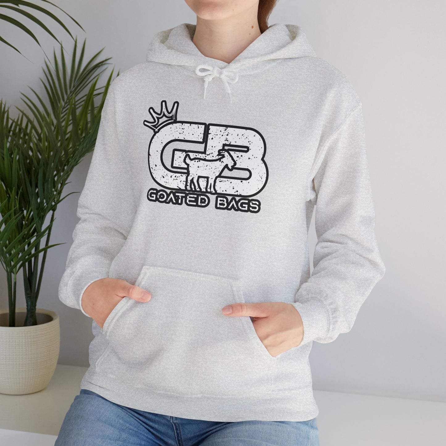 Goated Unisex Heavy Blend™ Hooded Sweatshirt (MANY COLORS) - White Logo